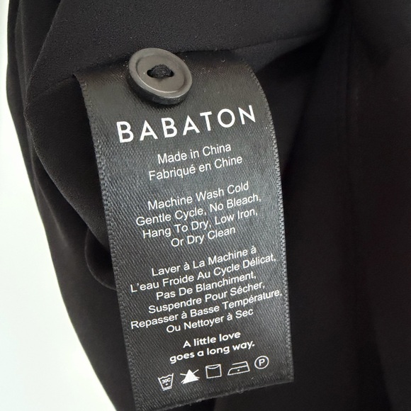 Aritzia Babaton Lionel Sleeveless Black Mesh Blouse - Picture 11 of 12